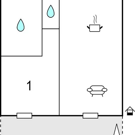 דירה 1 Bedroom Cozy In *